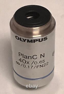 Objectif de microscope Olympus PlanC N 40x/0,65 Infinity. 17 UIS2 pour BX CX.