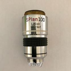 Objectif de microscope Olympus SPlan100 1.25 huile 160/0.17 du Japon