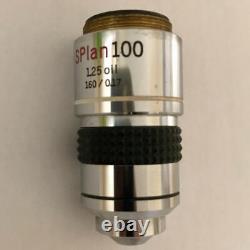 Objectif de microscope Olympus SPlan100 1.25 huile 160/0.17 du Japon