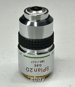 Objectif de microscope Olympus SPlan 20, 0,16, 160 / 0,17