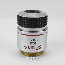 Objectif de microscope Olympus Splan 4 0.13 160/- 4x