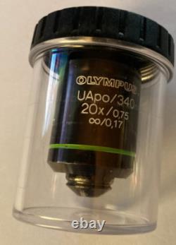 Objectif de microscope Olympus UApo/340 20x/0,75 UAPO20X3/340