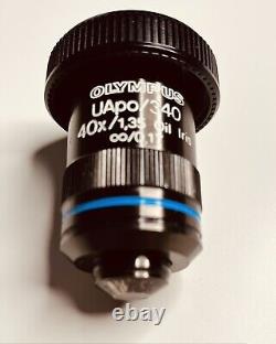 Objectif de microscope Olympus UApo/340 40x / 1.35 à immersion d'huile avec diaphragme IRIS