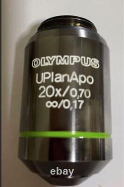 Objectif de microscope Olympus UPlanApo ×20 / 20× / 0,70 / 0,17 provenant du Japon