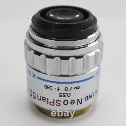 Objectif de microscope Olympus Ulwd Neosplan 50 0.55 F=180 50x IC 50