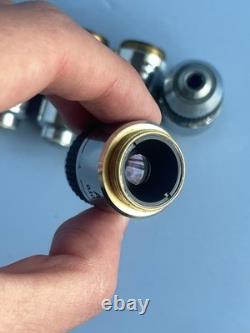 Objectif de microscope Olympus, ensemble de cinq A PO