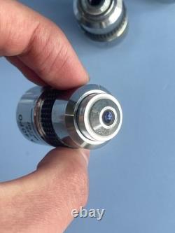 Objectif de microscope Olympus, ensemble de cinq A PO