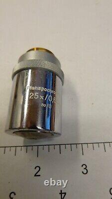 Objectif de microscope Planapochromat Zeiss Jena 25x/0,65/0 Lentille