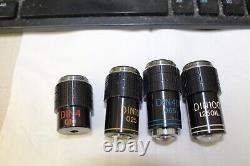Objectif de microscope SWIFT DIN Microscope 4X, 10X, 40X, 100X avec porte-objectif