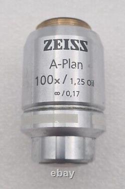 Objectif de microscope Zeiss A-Plan 100x/1.25 Oil? /0.17 441080