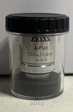 Objectif de microscope Zeiss A-Plan 100x/1.25 huile Infinity/0.17 441080