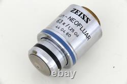 Objectif de microscope Zeiss Axio Plan-Neofluar 63X RMS ? Lentille infinie 440460