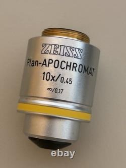 Objectif de microscope Zeiss Plan Apo Apochromat 10X/0.45