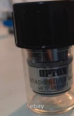 Objectif de microscope Zeiss apochromatique à immersion dans l'huile 40×