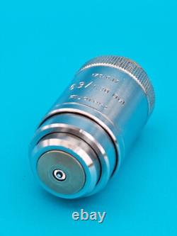 Objectif de microscope à fluorescence haute résolution Leitz 63X N. A. 1.30 170/0.17