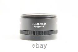 Objectif de microscope auxiliaire Olympus 110 ALK 0,3X WD250-350 en état proche du neuf