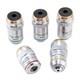 Objectif De Microscope Biologique 4x-100x, Verre Objectif Plan Achromatique 195