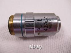 Objectif de microscope composé inversé Jenco PL L 40x 160mm 0.60