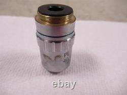 Objectif de microscope composé inversé Jenco PL L 40x 160mm 0.60