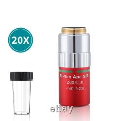 Objectif de microscope métallographique M Plan LWD APO NIR 2X-100X 1PC