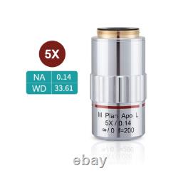 Objectif de microscope métallurgique M Plan APO LWD visible 2X-50X M26 95mm