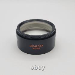 Objectif de microscope stéréo Olympus 100AL0.5x WD186 lentille 0,5x