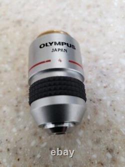 Objectifs de lentille de microscope Nikon & Olympus DPlan 4,10, EPlan 40, Plan 60