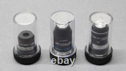 Objectifs de microscope Accu-Scope Lot de 3 4X 40X et 100X