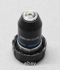 Objectifs de microscope Accu-Scope Lot de 3 4X 40X et 100X
