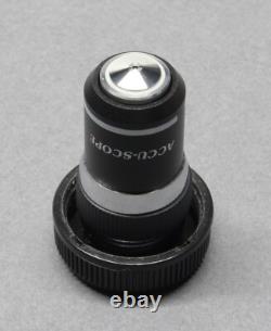 Objectifs de microscope Accu-Scope Lot de 3 4X 40X et 100X
