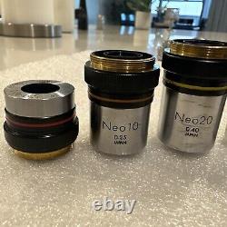 Objectifs de microscope Olympus NEO 5x, 10x, 20x, 40x