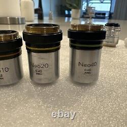 Objectifs de microscope Olympus NEO 5x, 10x, 20x, 40x