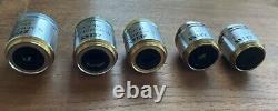 Objectifs de microscope ZEISS SET 2.5X-40x du laboratoire propre N Achroplan