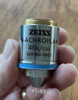 Objectifs de microscope ZEISS SET 2.5X-40x du laboratoire propre N Achroplan