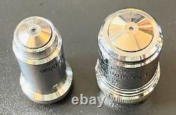 Objectifs de microscope Zeiss PlanAPO 100/1,8 160/- & F40/0,65 160/0,17