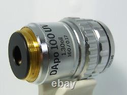 Olympus Dapo 100x Uv 1,30 Huile 160 / 0.17 Microscope Objectif Lentille