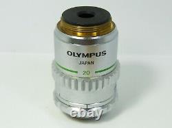 Olympus Lwd Cdplan 20x / 0.4 160 / 0-2 Objectif Microscope