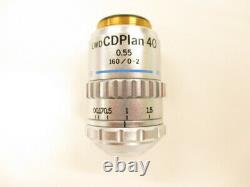 Olympus Lwd Cdplan 40x 0.55 160/0-2 T2 Microscope Objectif Plan D'objectifs Rms