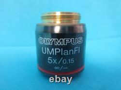 Olympus Microscope Objectif Lens Umplanfl 5x / 0,15? /- Um Plan Fl Grand Shape