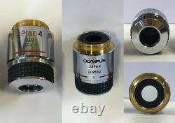 Olympus Microscope Objectifs Splan 6 Pcs (x2, X4, X10, X20, X40, X100)