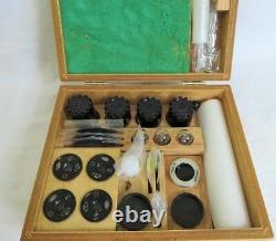 Olympus Microscope Objective Set (100, 40, 20, 10) & 4 Objectifs 3 Ampoules Case Full