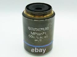 Olympus Mplanfi 50x 0,8 Objectif Du Microscope Bd
