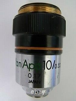 Olympus Plan Apo 10x 0.17 160/0.32 Microscope Objective Lens Apochromatic Short