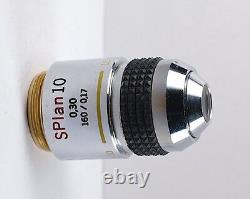 Olympus Splan 10x /. Objectif Objectif Microscope 30 160mm Tl