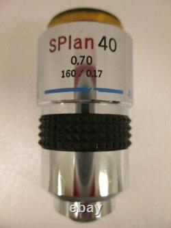 Olympus Splan 40x 0.7 160/0.170 Plan Objectif De L'objectif Du Microscope