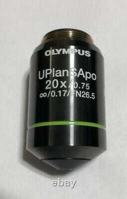 Olympus Uplansapo 20x 0.75 Uis 2 Objectif Microscope Pour Bx CX IX