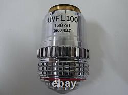 Olympus Uvfl 100x Microscope Objectif Verre Fluorescence Uv Fl Iris 1.3 160/0.17