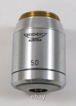 Reichert Autriche Plan Fluor 50x/0,85? /00 Recherche Objectif D'objectif D'objectif D'un Microscope