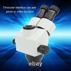 Tête de microscope trinoculaire 3.5X45X 7X90X avec objectif 0.5X+2X