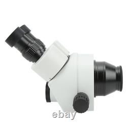 Tête de microscope trinoculaire 3.5X45X 7X90X avec objectif 0.5X+2X